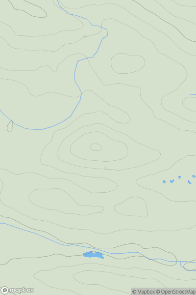 Thumbnail image for Brough Hill [North Pennines] showing contour plot for surrounding peak